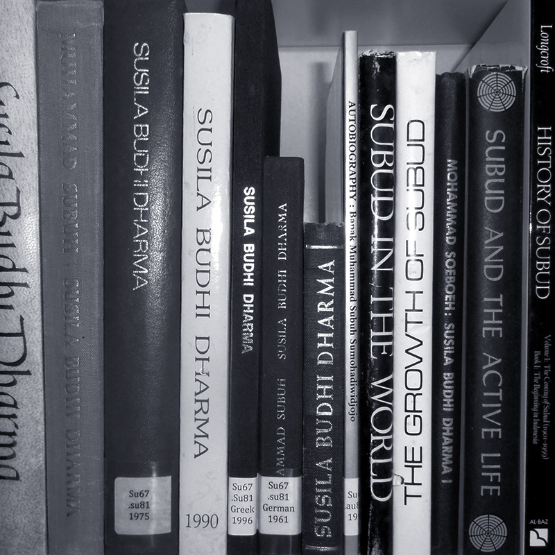 Shelf of Books about Subud