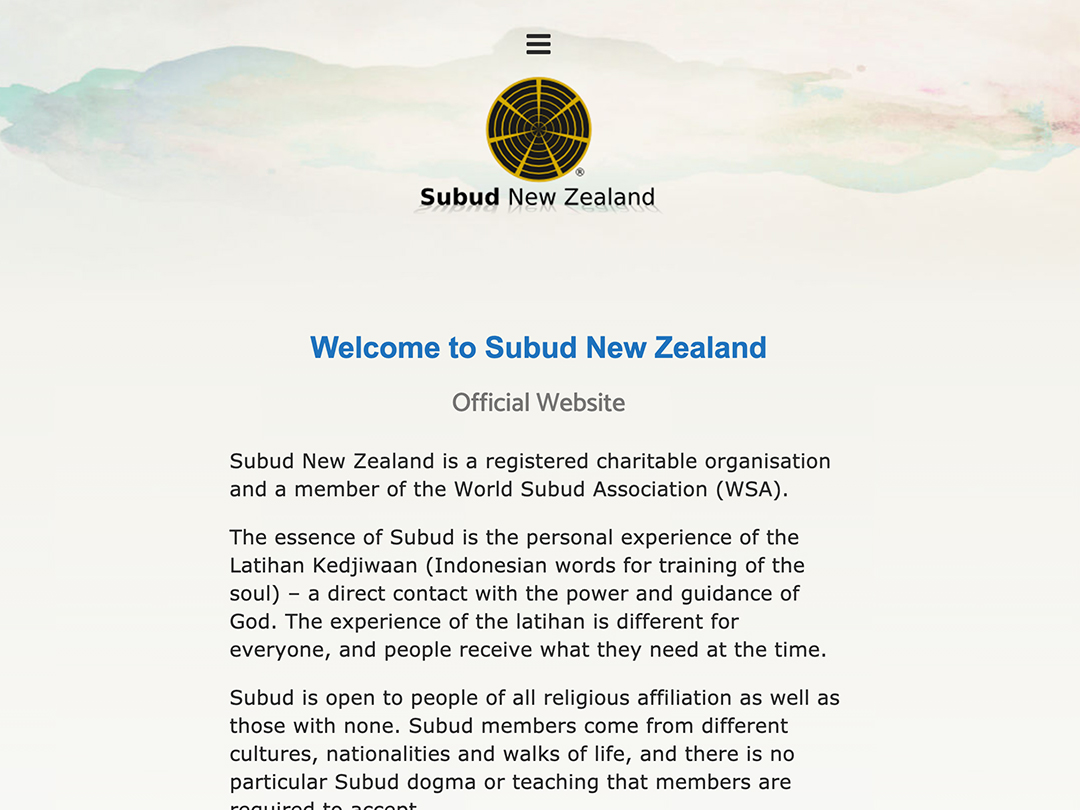 Subud New Zealand Website